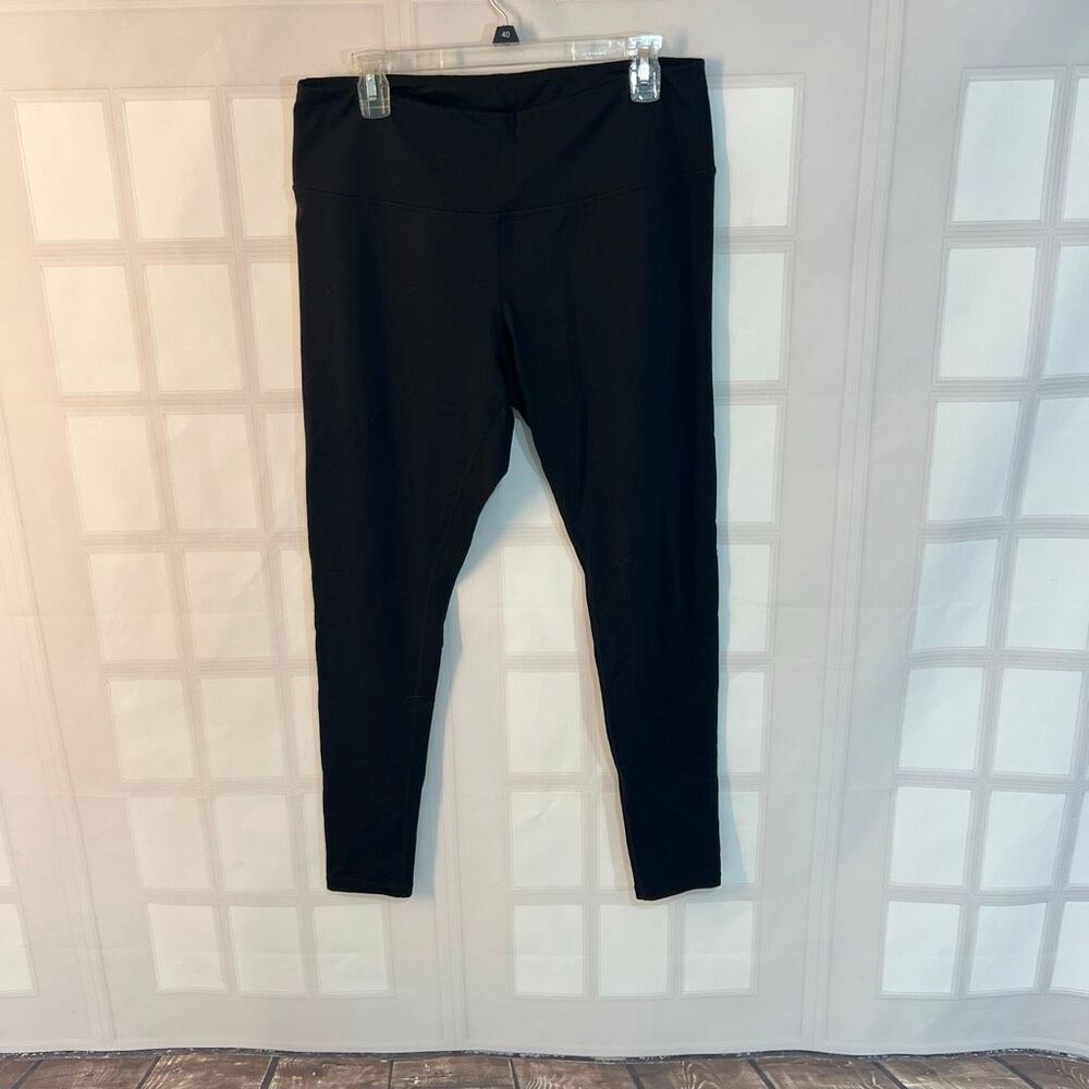 Z by Zella Black High Waisted Stretch Skinny Ankle Athletic Yoga Leggings Sz XL